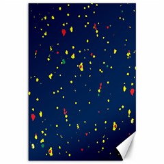 Christmas Sky Happy Canvas 12  X 18 