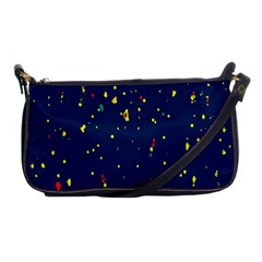 Christmas Sky Happy Shoulder Clutch Bag by Dutashop