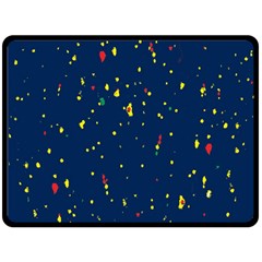 Christmas Sky Happy Two Sides Fleece Blanket (large) by Dutashop