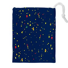 Christmas Sky Happy Drawstring Pouch (5xl) by Dutashop