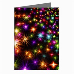 Star Colorful Christmas Abstract Greeting Cards (pkg Of 8)