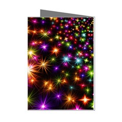 Star Colorful Christmas Abstract Mini Greeting Cards (pkg Of 8)