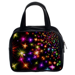 Star Colorful Christmas Abstract Classic Handbag (two Sides)