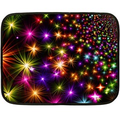 Star Colorful Christmas Abstract Fleece Blanket (mini)