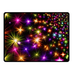 Star Colorful Christmas Abstract Fleece Blanket (small)