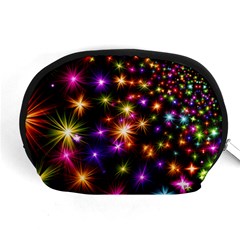 Star Colorful Christmas Abstract Accessory Pouch (medium)