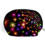 Star Colorful Christmas Abstract Accessory Pouch (Medium) Front