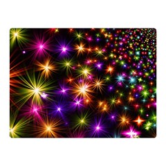 Star Colorful Christmas Abstract Two Sides Premium Plush Fleece Blanket (mini)