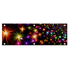 Star Colorful Christmas Abstract Banner And Sign 6  X 2 