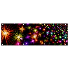 Star Colorful Christmas Abstract Banner And Sign 9  X 3 