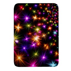 Star Colorful Christmas Abstract Rectangular Glass Fridge Magnet (4 Pack)