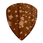 Star Colorful Christmas Abstract Guitar Shape Wood Guitar Pick Holder Case And Picks Set Pick