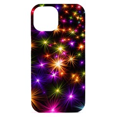 Star Colorful Christmas Abstract Iphone 15 Black Uv Print Pc Hardshell Case