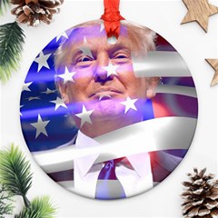 Donald Trump Flag Ornament (round) by vintagetrump