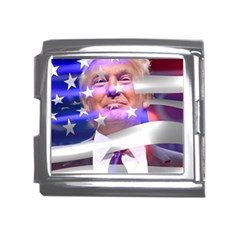 Donald Trump Flag Mega Link Italian Charm (18mm)