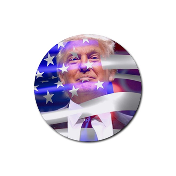 Donald Trump Flag Rubber Coaster (Round)