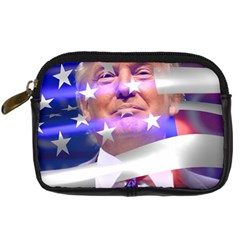 Donald-flag-trump Digital Camera Leather Case