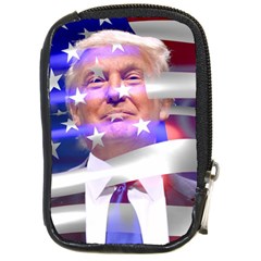 Donald Trump Flag Compact Camera Leather Case