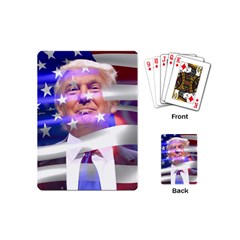 Donald Trump Flag Playing Cards Single Design (mini) by vintagetrump