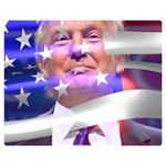 Donald Trump Flag Two Sides Premium Plush Fleece Blanket (Teen Size) 60 x50  Blanket Front