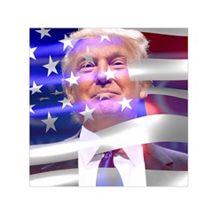 Donald Trump Flag Square Satin Scarf (30  X 30 )