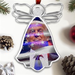 Donald Trump Flag Metal Loving Angel Silver 