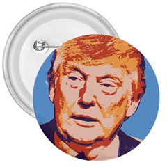 Orange Donald Trump 3  Buttons