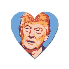 Orange Donald Trump Heart Magnet by vintagetrump