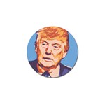 Orange Donald Trump Golf Ball Marker Front