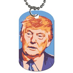 Orange Donald Trump Dog Tag (two Sides) by vintagetrump