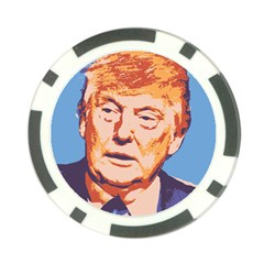 Orange Donald Trump Poker Chip Card Guard (10 Pack)