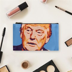 Orange Donald Trump Cosmetic Bag (small)