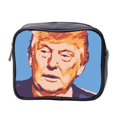 Orange Donald Trump Mini Toiletries Bag (two Sides)