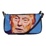 Orange Donald Trump Shoulder Clutch Bag Front