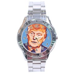 Orange Donald Trump Stainless Steel Analogue Watch by vintagetrump