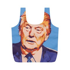 Orange Donald Trump Full Print Recycle Bag (m)