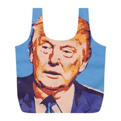 Orange Donald Trump Full Print Recycle Bag (l)