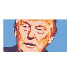 Orange Donald Trump Satin Shawl 45  X 80 