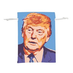 Orange Donald Trump Lightweight Drawstring Pouch (l)