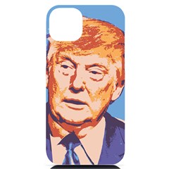 Orange Donald Trump Iphone 14 Plus Black Uv Print Pc Hardshell Case