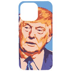 Orange Donald Trump Iphone 15 Pro Max Black Uv Print Pc Hardshell Case by vintagetrump