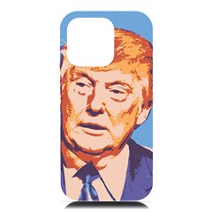 Orange Donald Trump Iphone 16 Pro Max Black Uv Print Pc Hardshell Case by vintagetrump