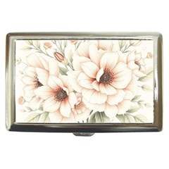 Floral Design Cigarette Money Case