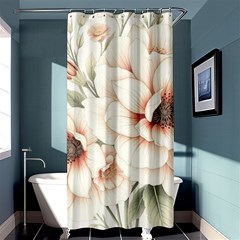 Floral Design Shower Curtain 36  X 72  (stall) 