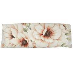 Floral Design One Side Body Pillow Cases