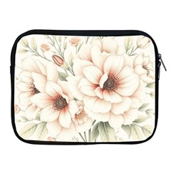 Floral Design Apple Ipad 2/3/4 Zipper Cases