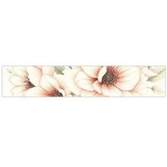 Floral Design Large Premium Plush Fleece Scarf 