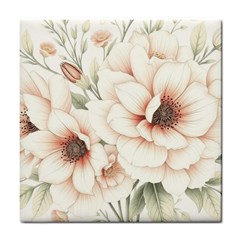 Floral Design 02 Tile Coaster