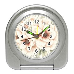 Floral Design 02 Travel Alarm Clock