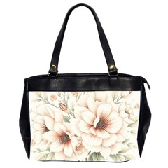 Floral Design 02 Oversize Office Handbag (2 Sides)